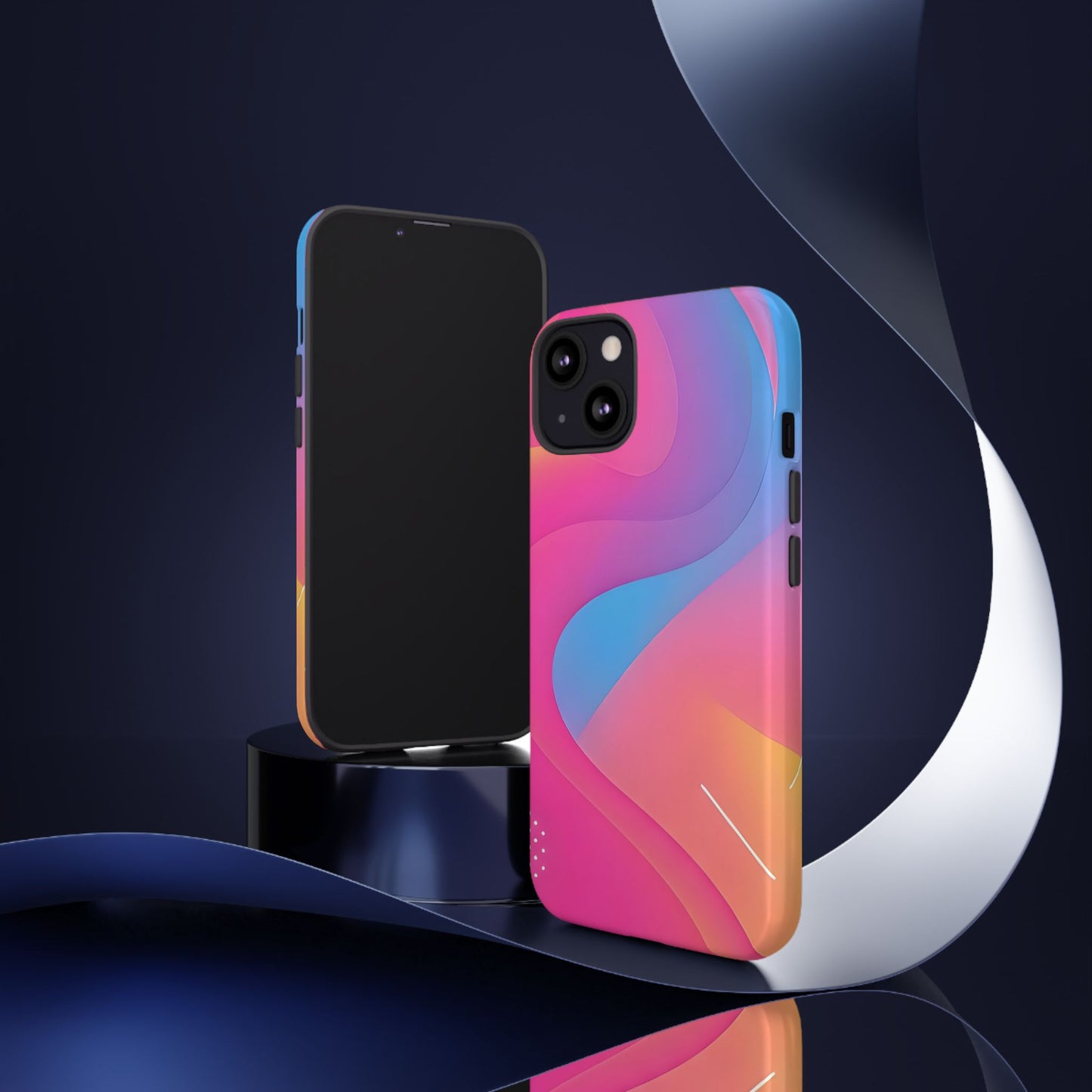 Stylish Tough Phone Case - Colorful Abstract Design for Trendsetters