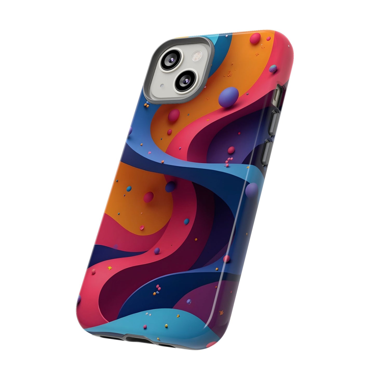Vibrant Phone Cover - Colorful Abstract Design, Shockproof Protector, Trendy Accessories, Gift for Tech Lovers, Fun Style