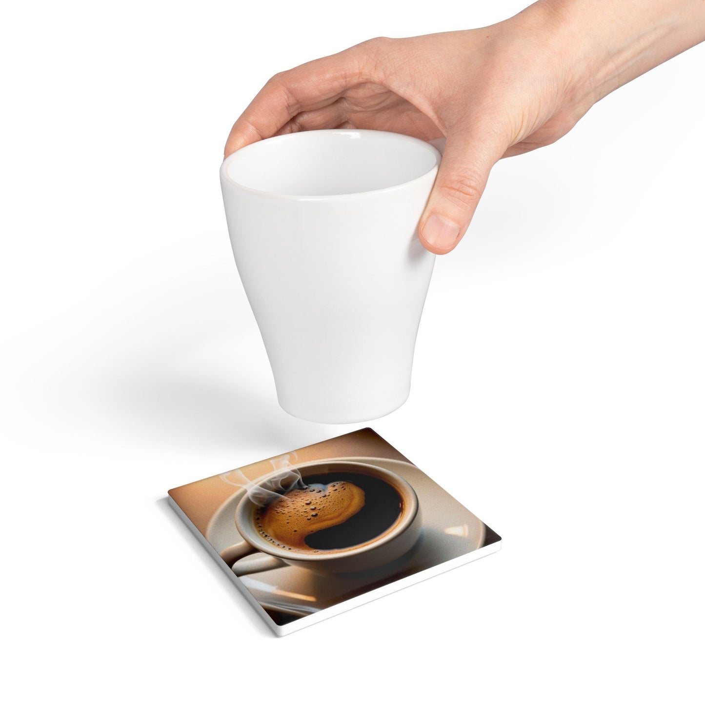 Stylish Ceramic Coaster - Perfect for Coffee Lovers & Home Decor