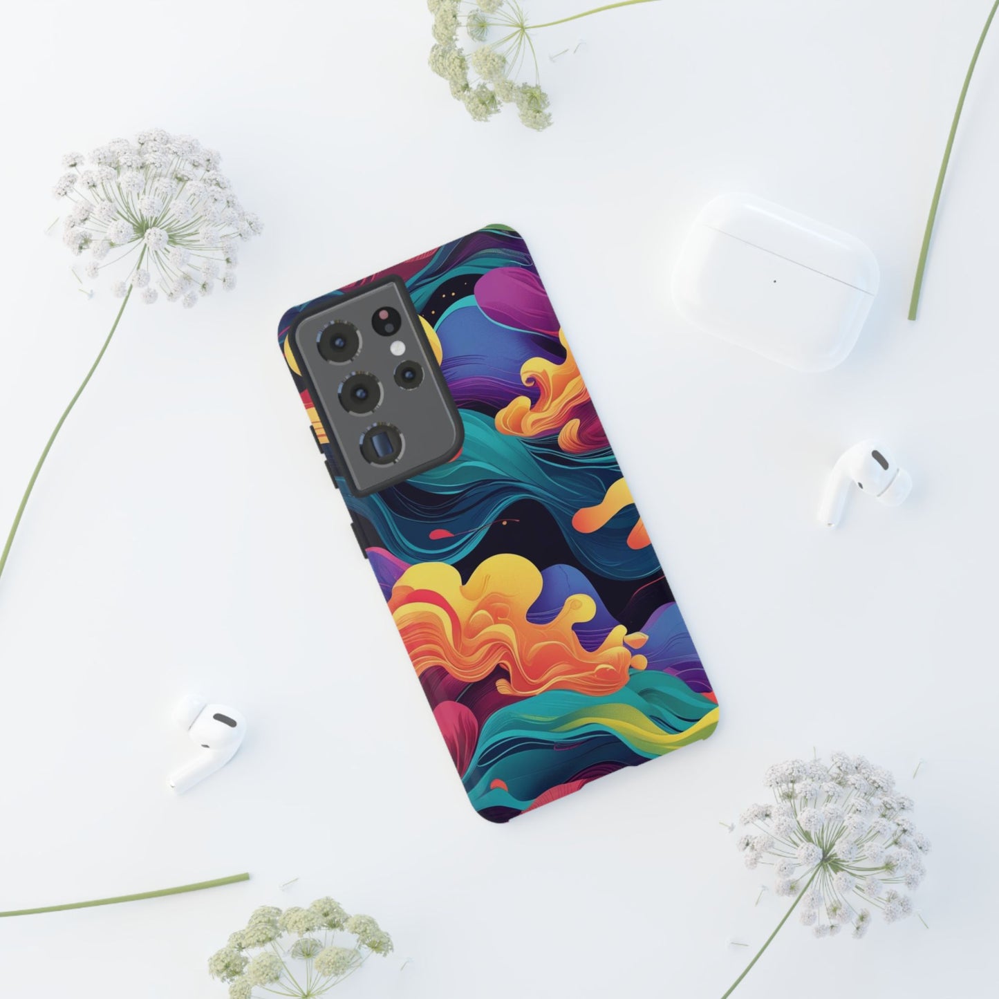 Colorful Phone Cover, Artistic Cellphone Cover, Unique Gift for Her, Trendy Accessories, Vibrant Protection