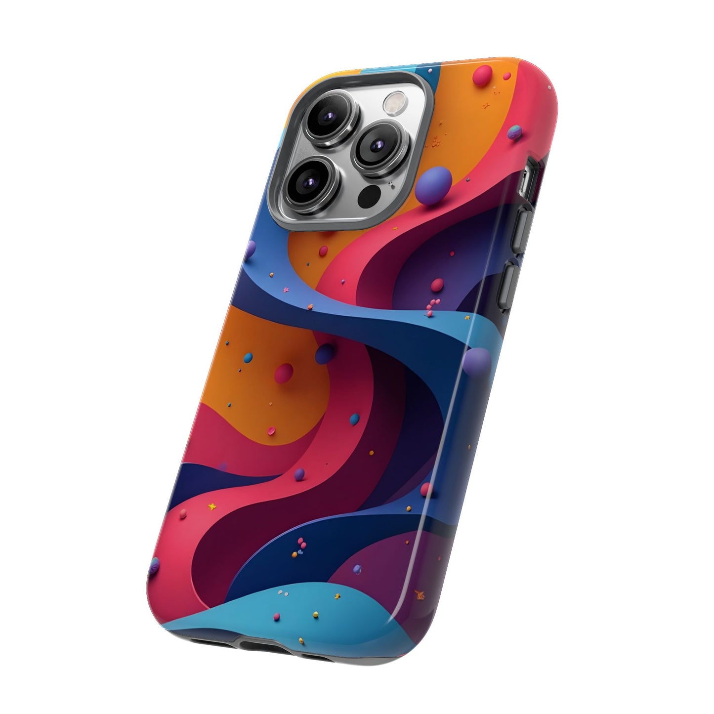 Vibrant Phone Cover - Colorful Abstract Design, Shockproof Protector, Trendy Accessories, Gift for Tech Lovers, Fun Style