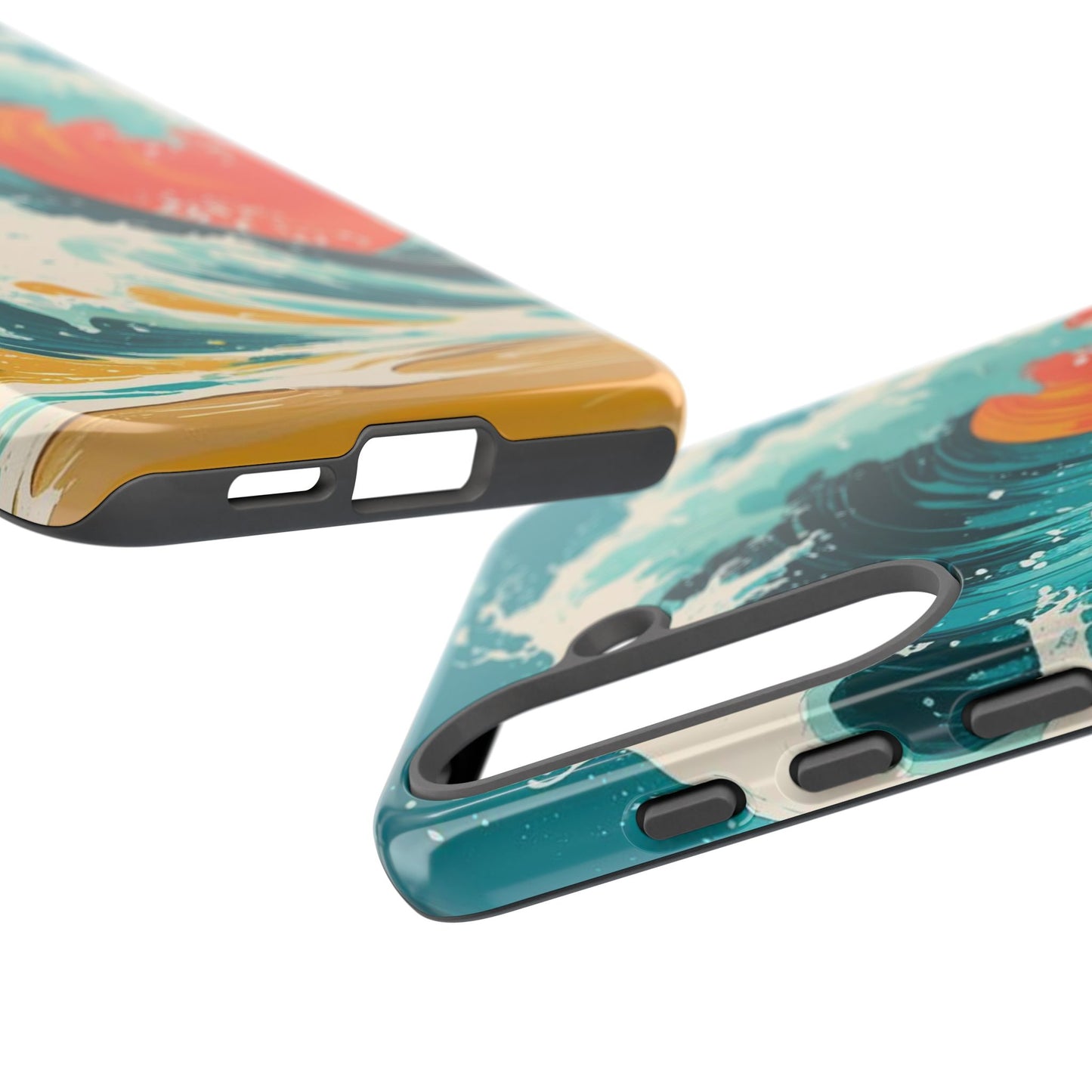 Ocean Wave Phone Cover, Tropical Phone Cover, Artistic Smartphone Cover, Waves Design, Summer Vibe Accessory, Gift for Beach Lovers