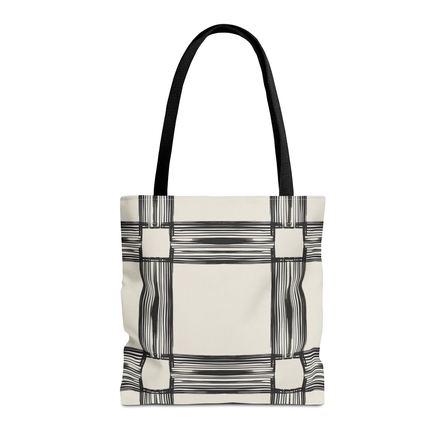 Stylish Minimalist Shopping Bag - Chic Black and White Design for Everyday Use