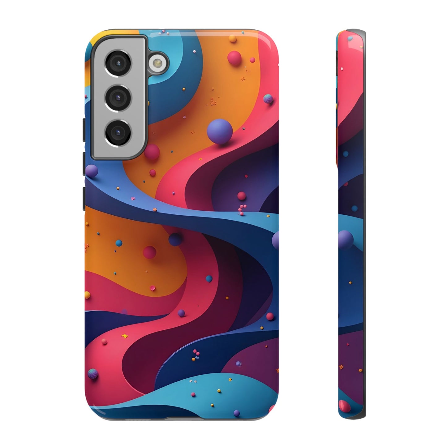 Vibrant Phone Cover - Colorful Abstract Design, Shockproof Protector, Trendy Accessories, Gift for Tech Lovers, Fun Style