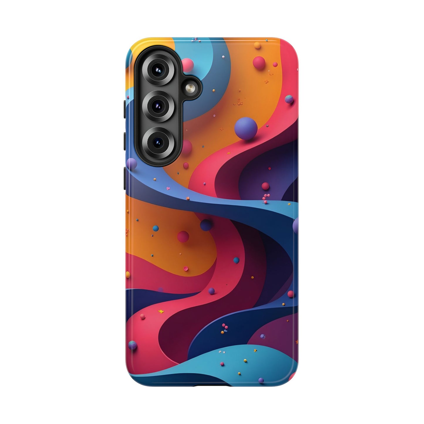 Vibrant Phone Cover - Colorful Abstract Design, Shockproof Protector, Trendy Accessories, Gift for Tech Lovers, Fun Style