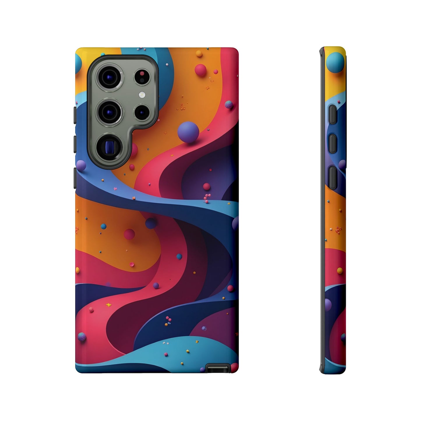 Vibrant Phone Cover - Colorful Abstract Design, Shockproof Protector, Trendy Accessories, Gift for Tech Lovers, Fun Style