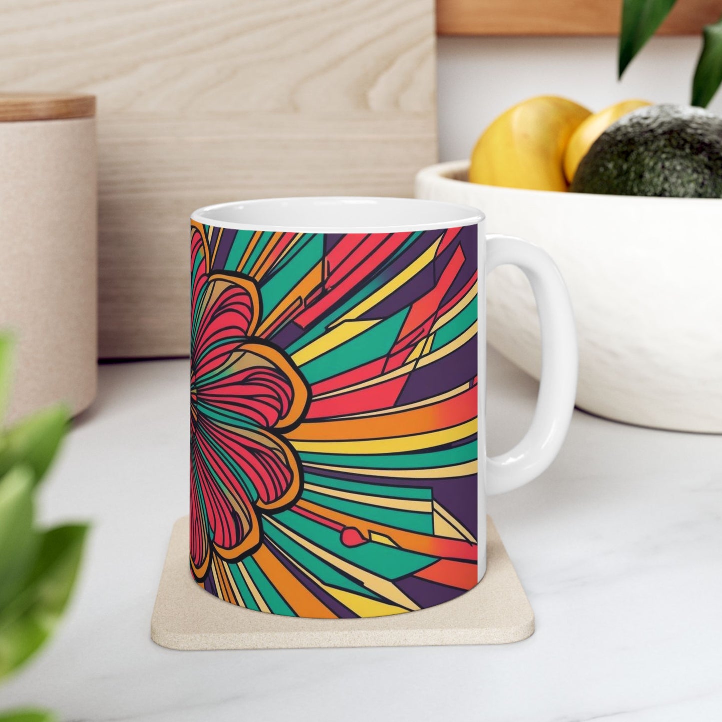 Vibrant Colorful Coffee Mug- Perfect for Home and Gifts
