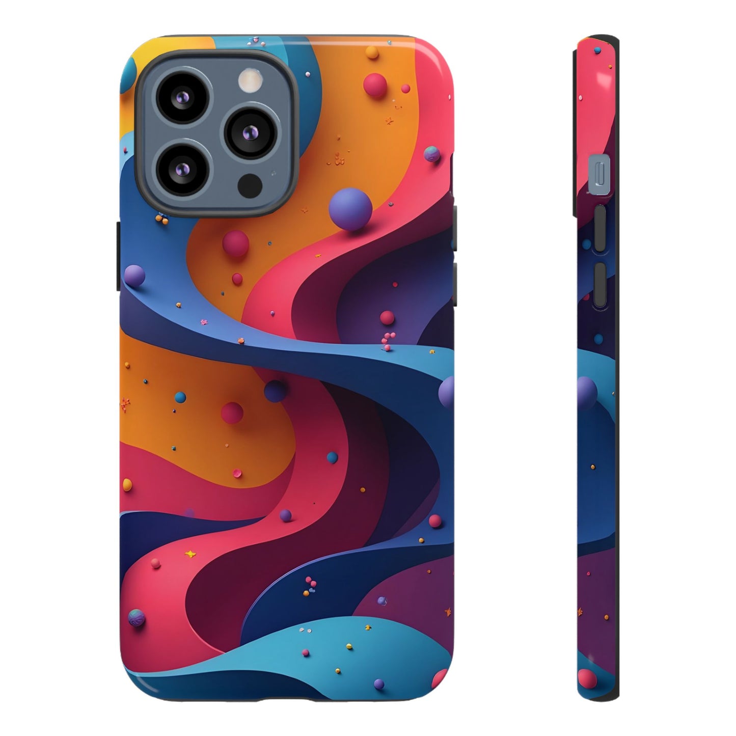 Vibrant Phone Cover - Colorful Abstract Design, Shockproof Protector, Trendy Accessories, Gift for Tech Lovers, Fun Style