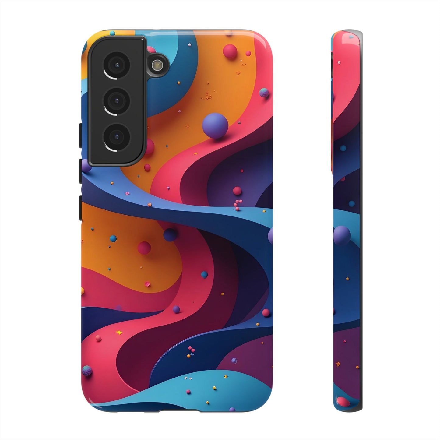 Vibrant Phone Cover - Colorful Abstract Design, Shockproof Protector, Trendy Accessories, Gift for Tech Lovers, Fun Style