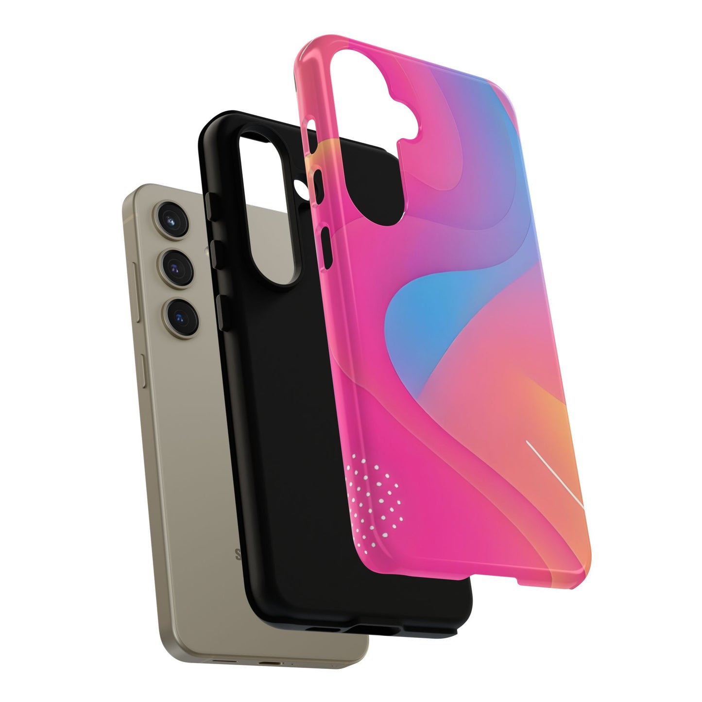 Stylish Tough Phone Case - Colorful Abstract Design for Trendsetters