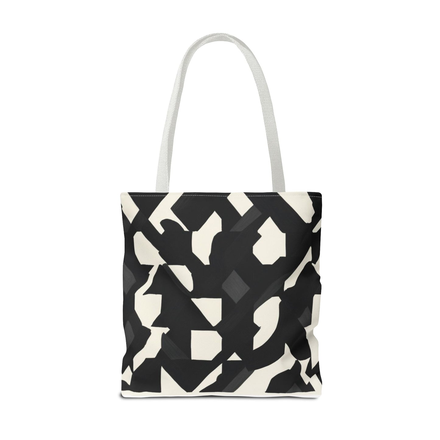 Modern Black and White Abstract Shopping Bag – Stylish, Versatile Carryall for Daily Use