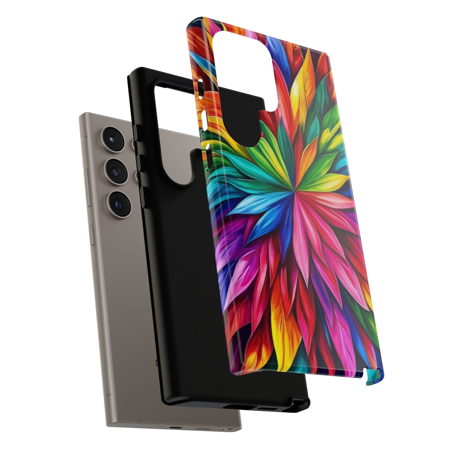 Colorful Floral Phone Cover - Tough Cases for Vibrant Protection