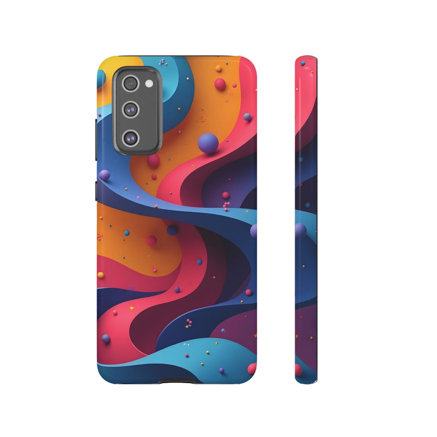 Vibrant Phone Cover - Colorful Abstract Design, Shockproof Protector, Trendy Accessories, Gift for Tech Lovers, Fun Style