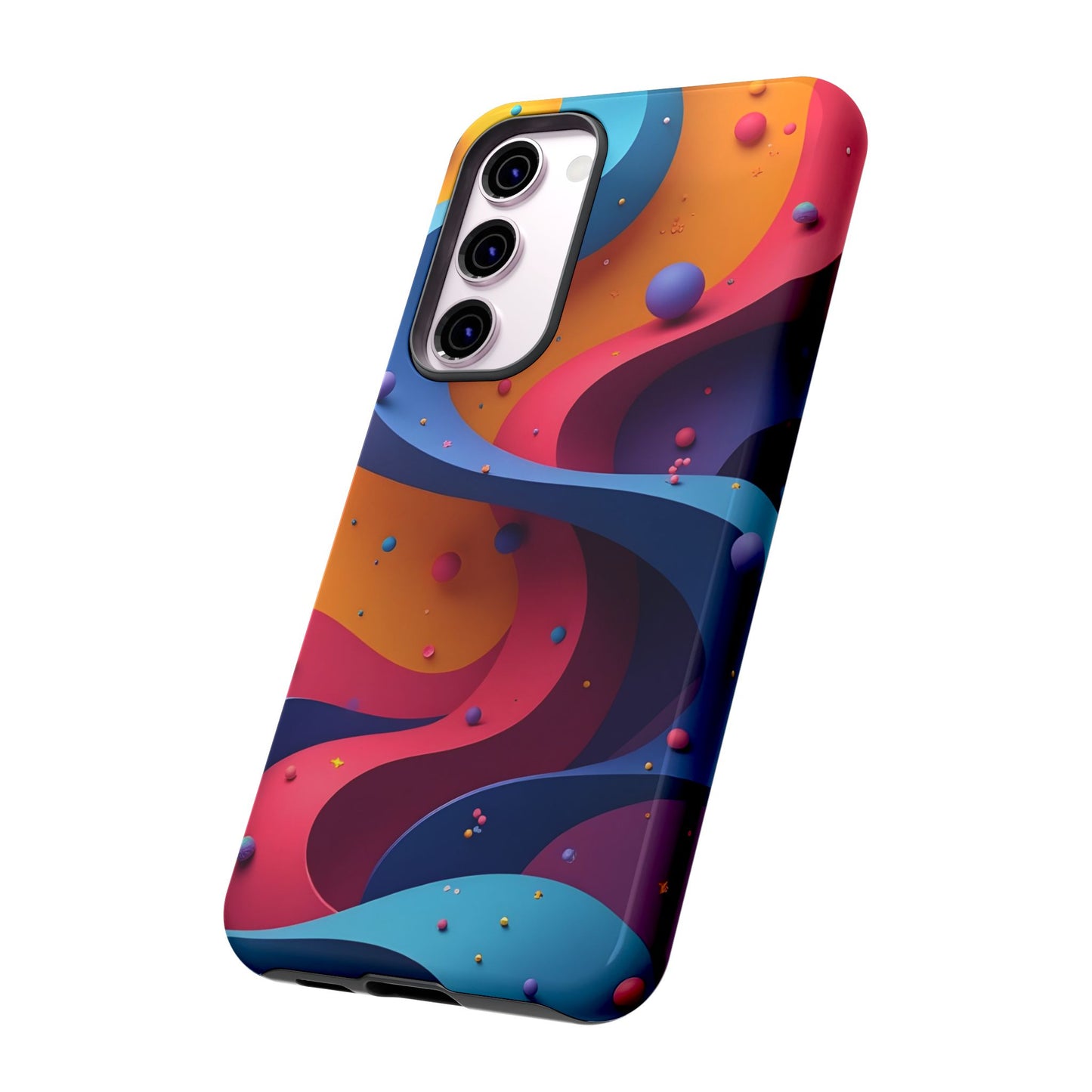 Vibrant Phone Cover - Colorful Abstract Design, Shockproof Protector, Trendy Accessories, Gift for Tech Lovers, Fun Style