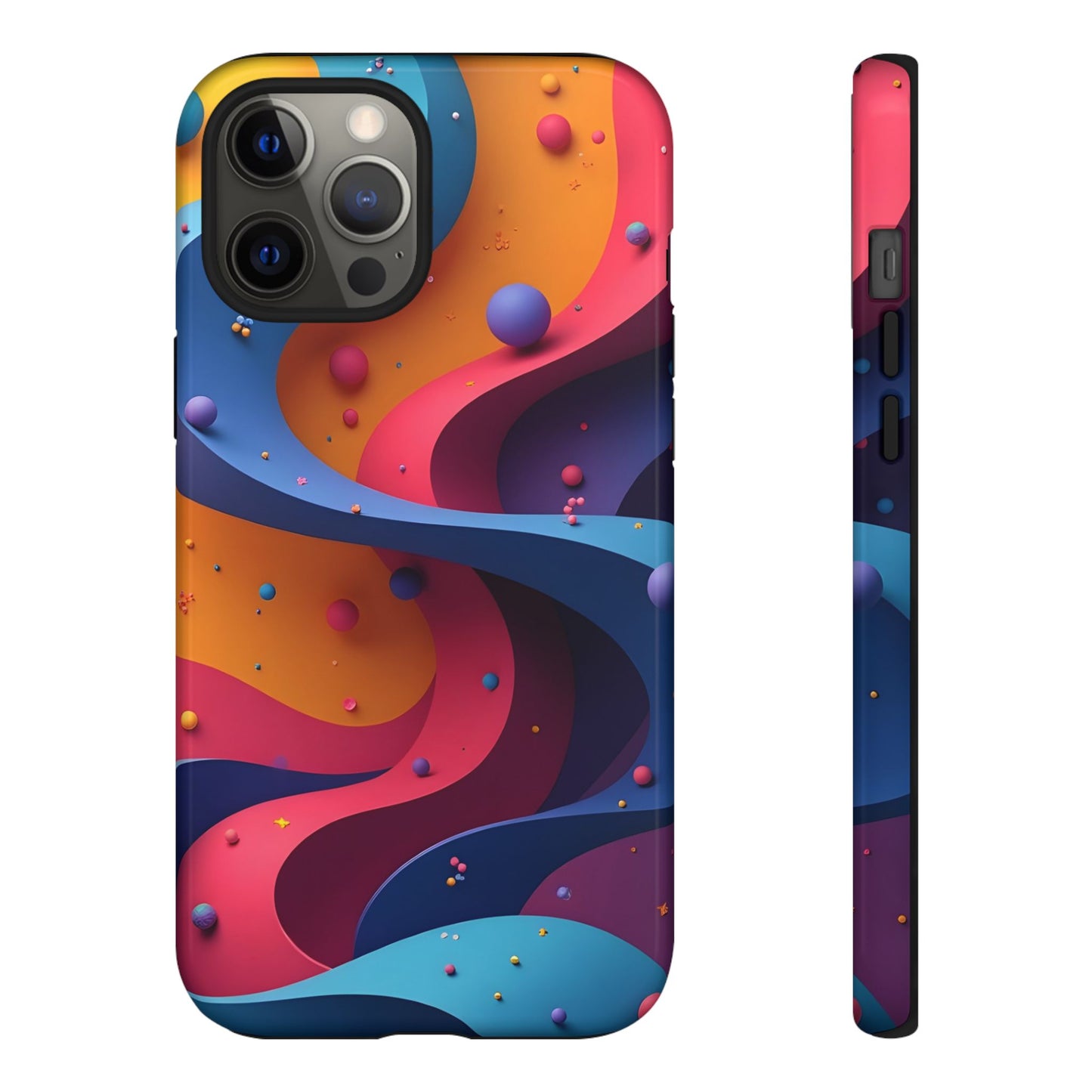 Vibrant Phone Cover - Colorful Abstract Design, Shockproof Protector, Trendy Accessories, Gift for Tech Lovers, Fun Style