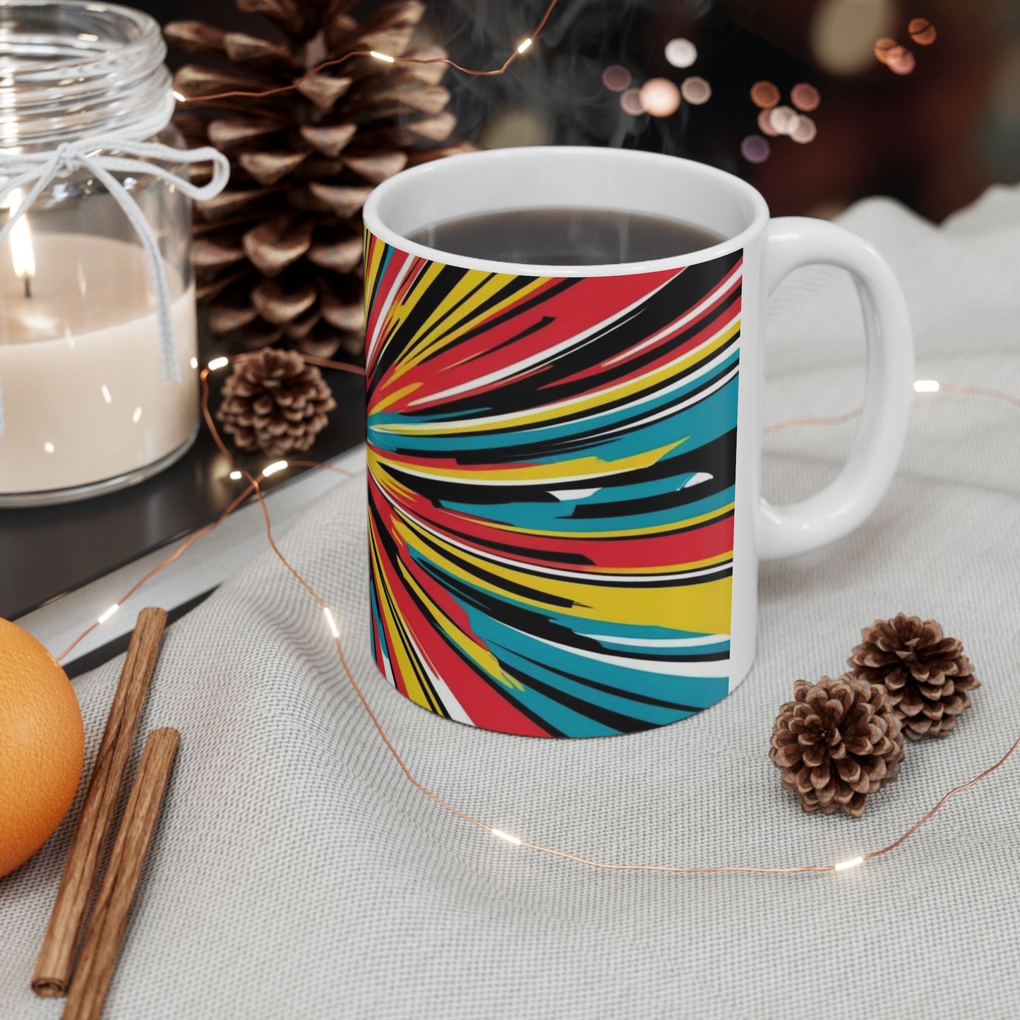 Vibrant Colorful Coffee Mug - Cup for Art Lovers