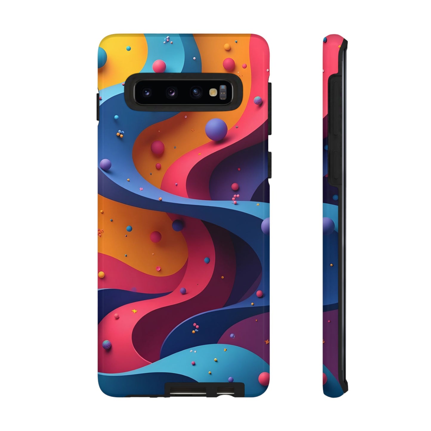 Vibrant Phone Cover - Colorful Abstract Design, Shockproof Protector, Trendy Accessories, Gift for Tech Lovers, Fun Style