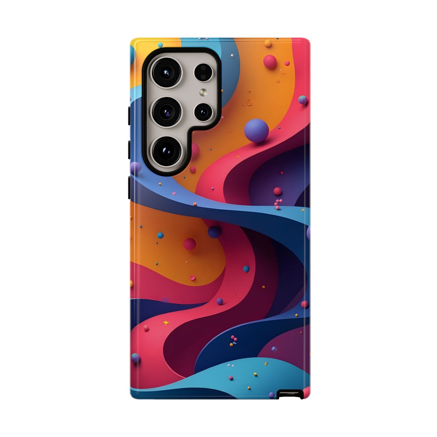 Vibrant Phone Cover - Colorful Abstract Design, Shockproof Protector, Trendy Accessories, Gift for Tech Lovers, Fun Style
