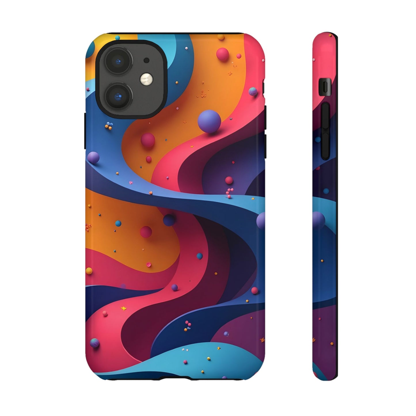 Vibrant Phone Cover - Colorful Abstract Design, Shockproof Protector, Trendy Accessories, Gift for Tech Lovers, Fun Style