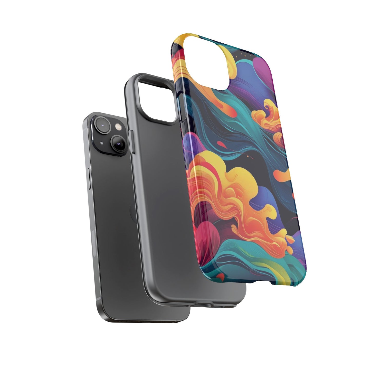 Colorful Phone Cover, Artistic Cellphone Cover, Unique Gift for Her, Trendy Accessories, Vibrant Protection