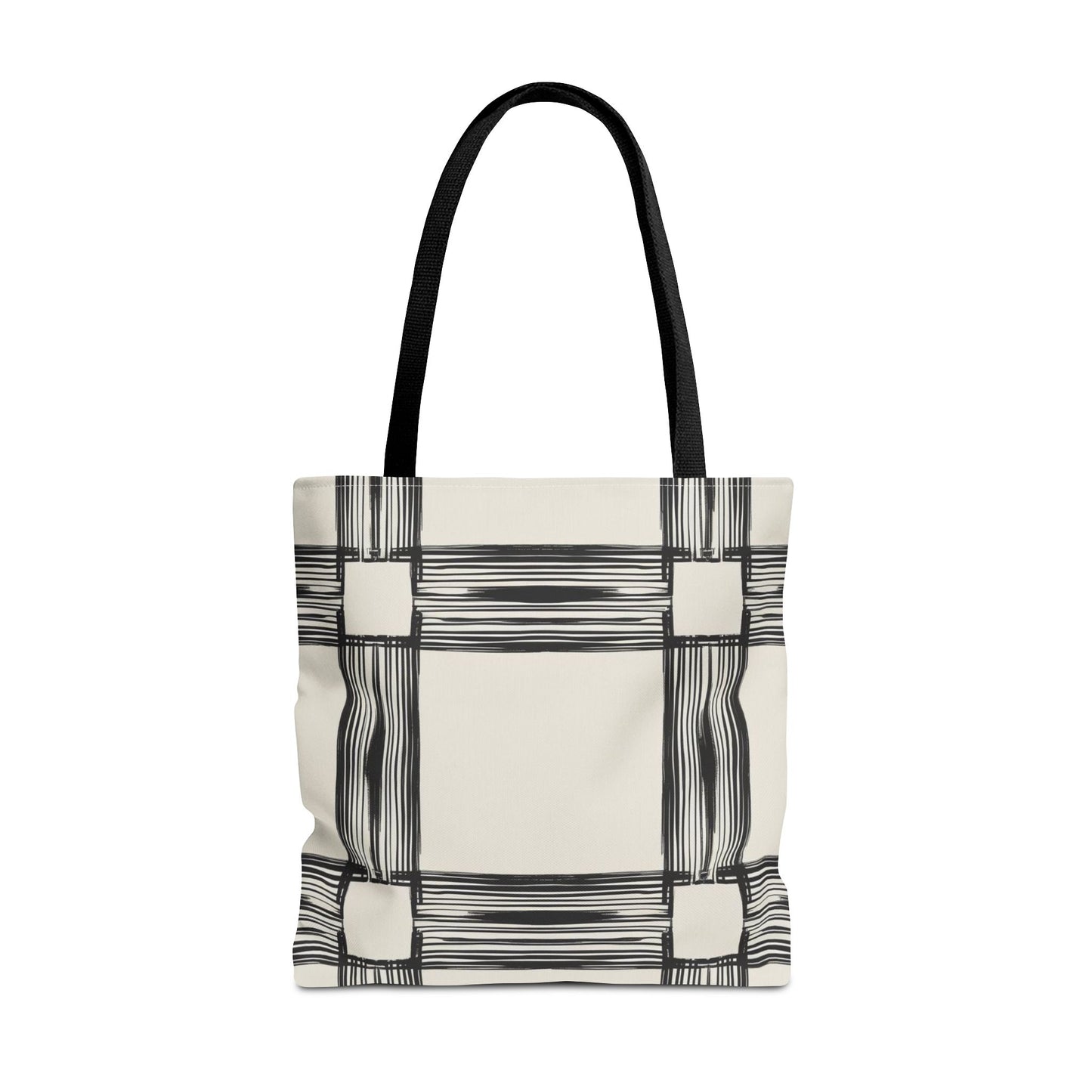 Stylish Minimalist Shopping Bag - Chic Black and White Design for Everyday Use