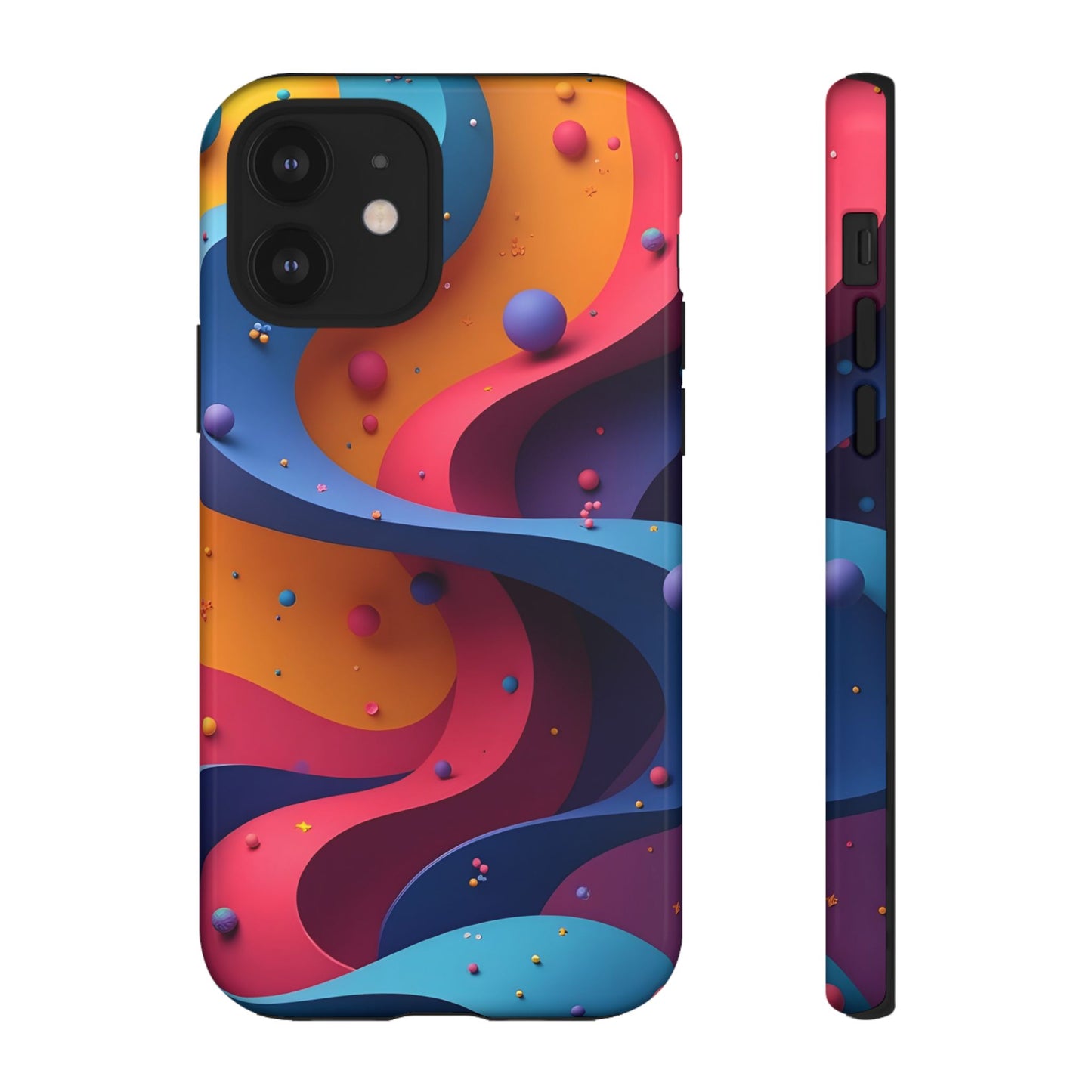 Vibrant Phone Cover - Colorful Abstract Design, Shockproof Protector, Trendy Accessories, Gift for Tech Lovers, Fun Style