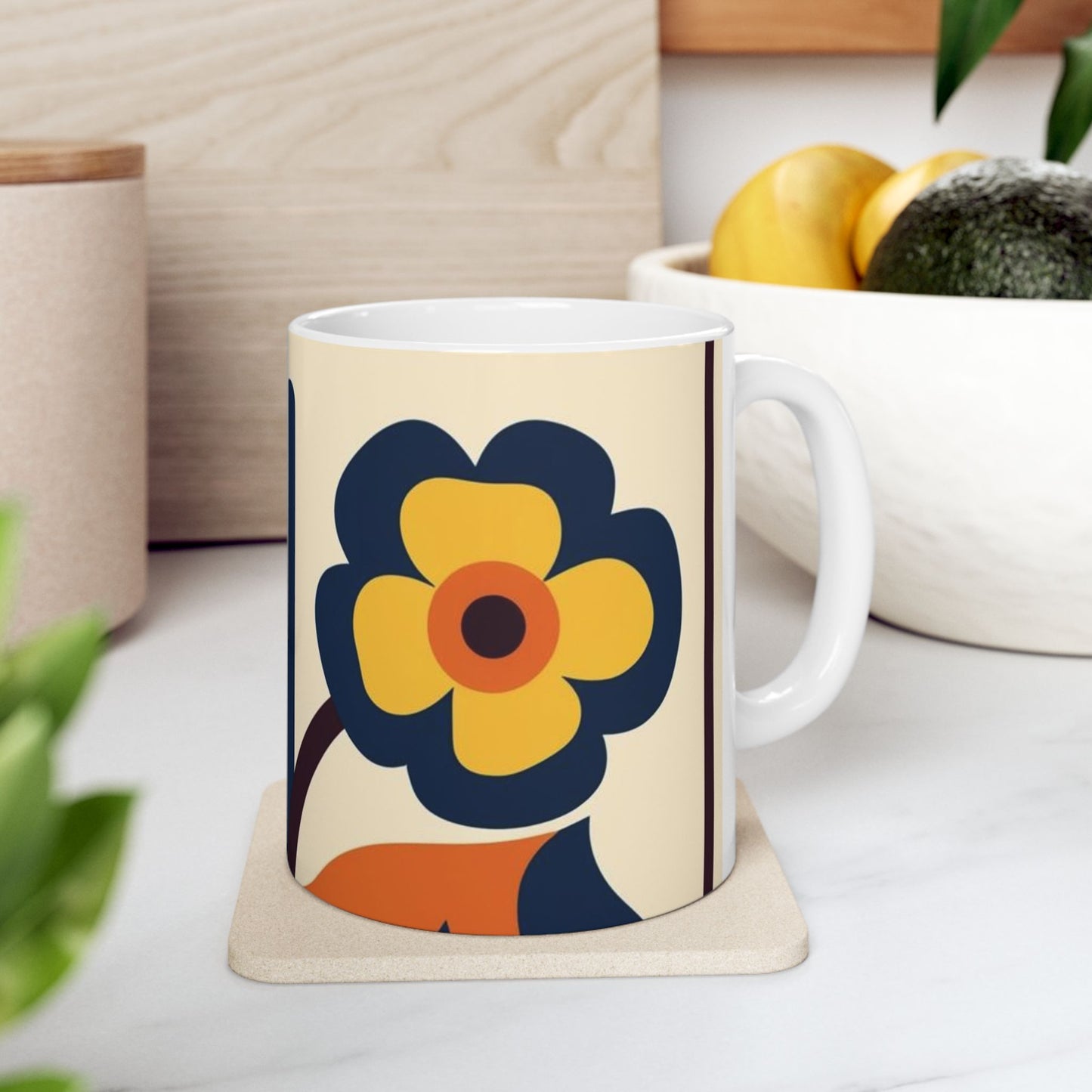 Floral Pattern Coffee Mug - Perfect Gift for Flower Lovers