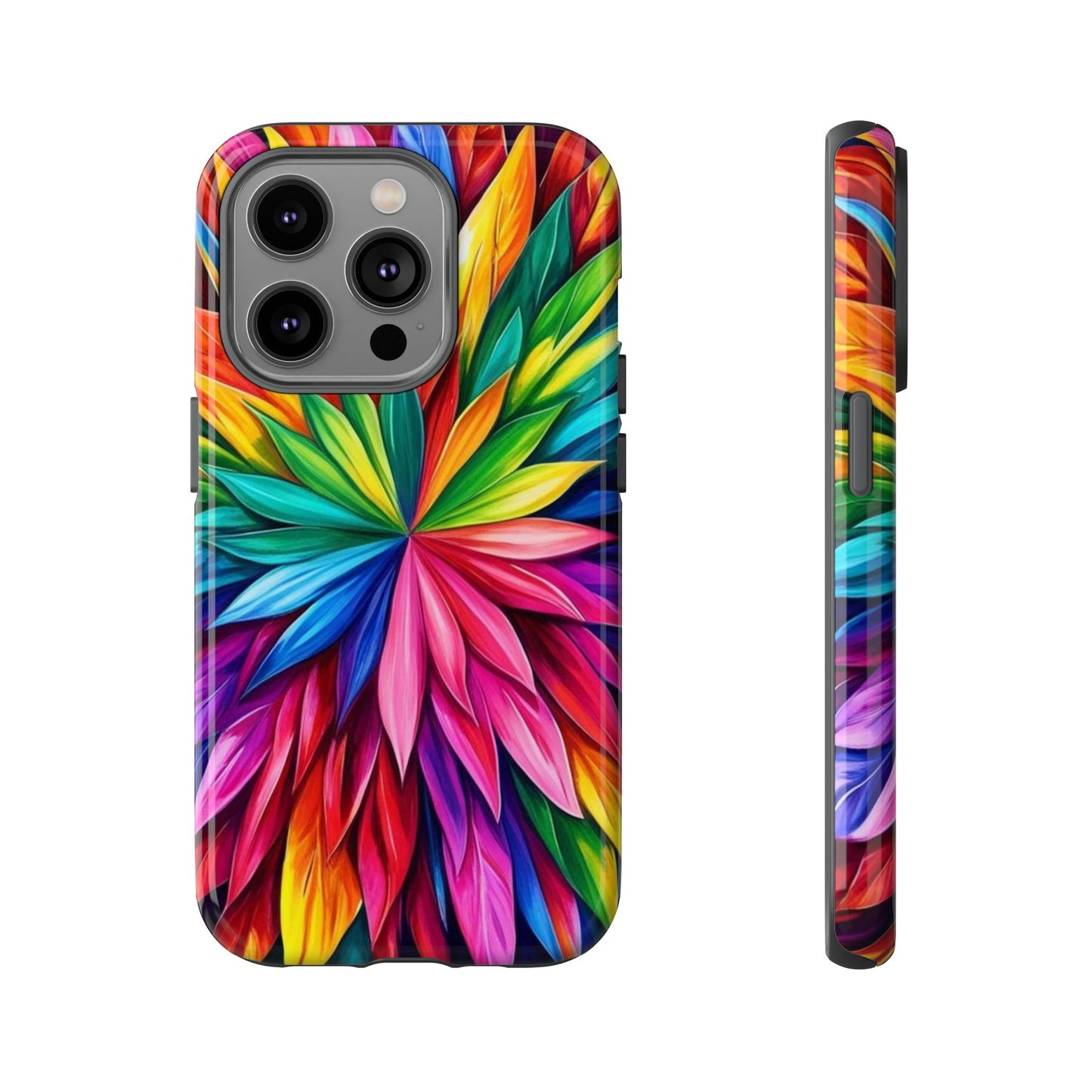 Colorful Floral Phone Cover - Tough Cases for Vibrant Protection