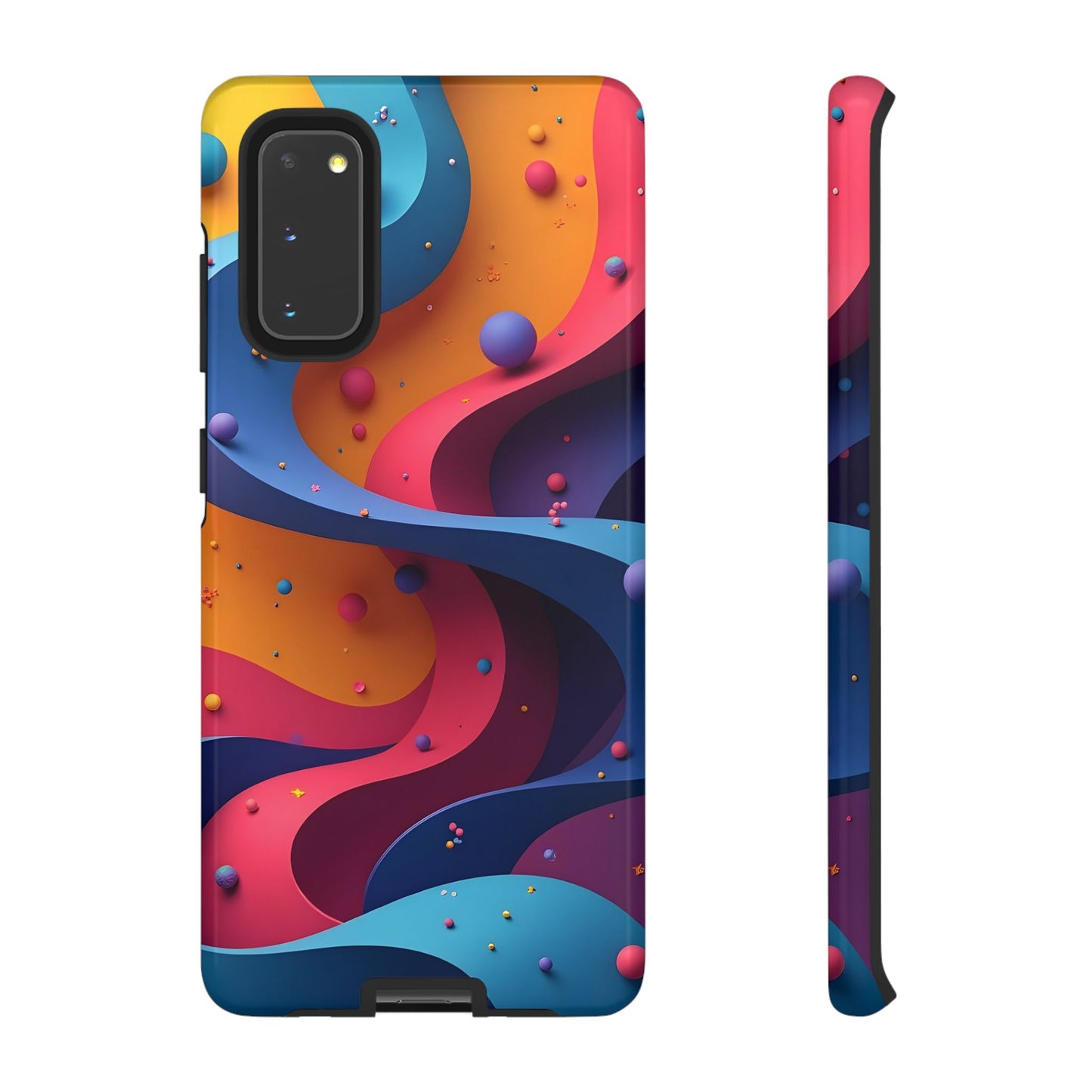Vibrant Phone Cover - Colorful Abstract Design, Shockproof Protector, Trendy Accessories, Gift for Tech Lovers, Fun Style