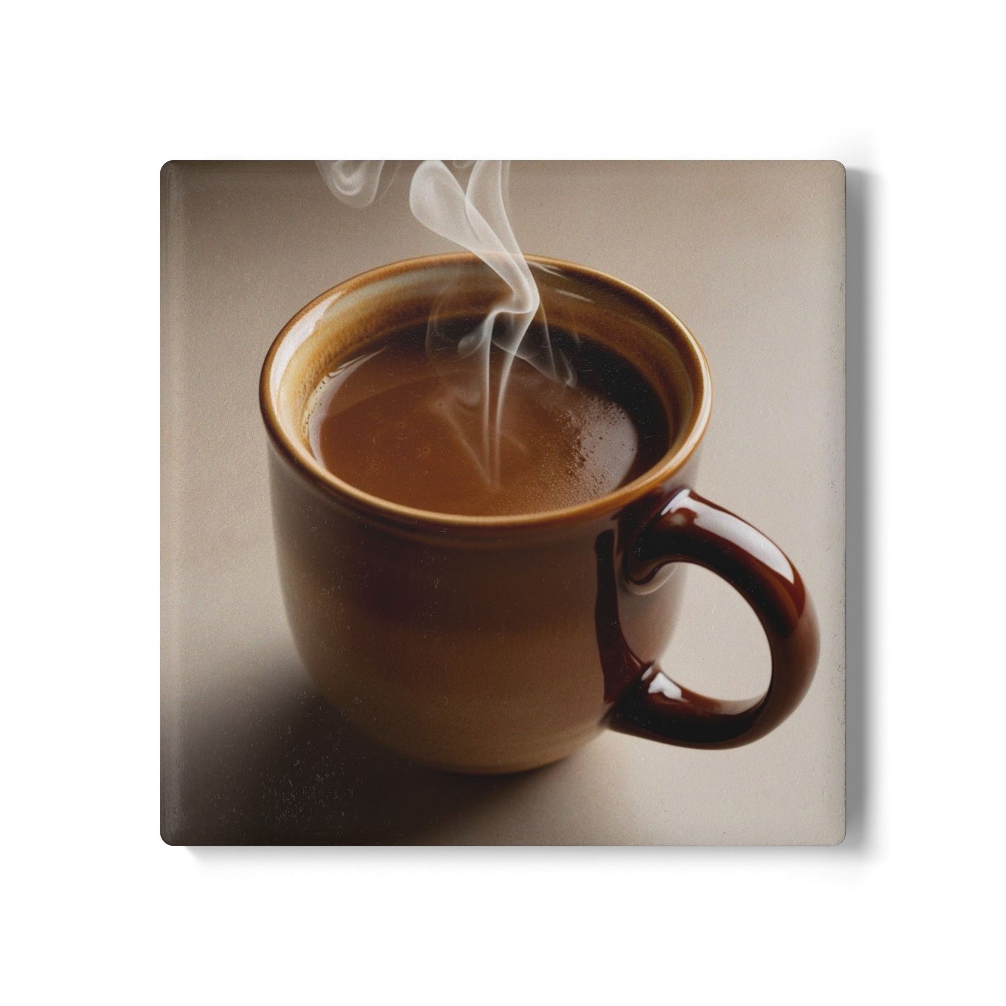 Elegant Ceramic Coaster with Coffee Design | Perfect for Home Decor & Gifts