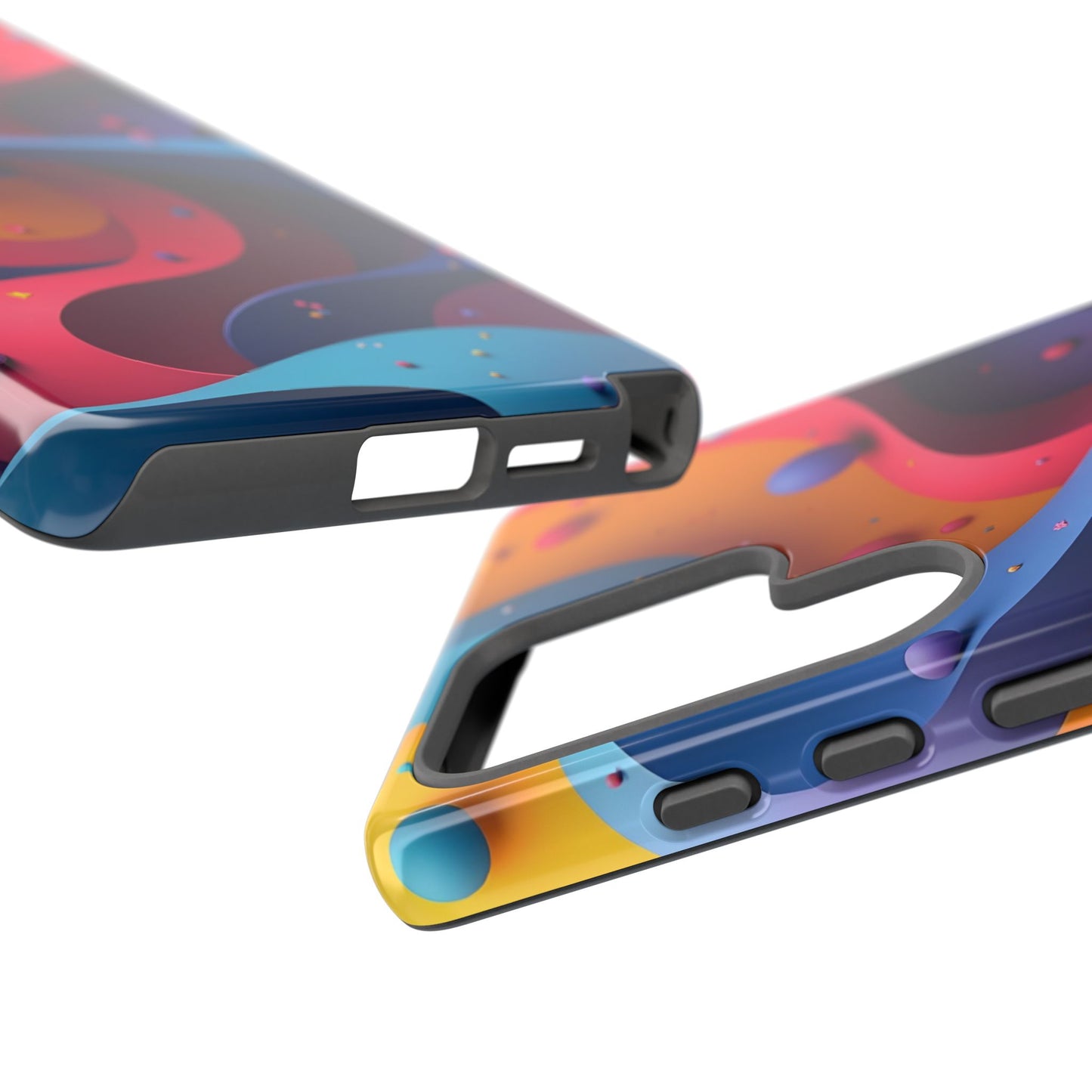 Vibrant Phone Cover - Colorful Abstract Design, Shockproof Protector, Trendy Accessories, Gift for Tech Lovers, Fun Style
