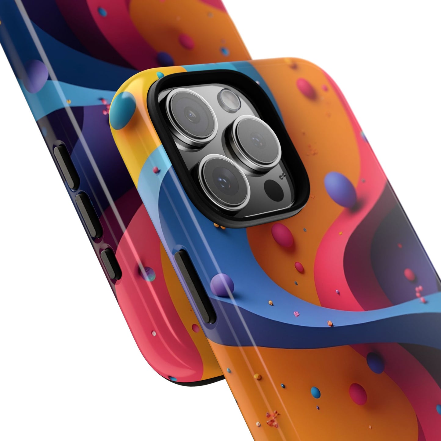 Vibrant Phone Cover - Colorful Abstract Design, Shockproof Protector, Trendy Accessories, Gift for Tech Lovers, Fun Style