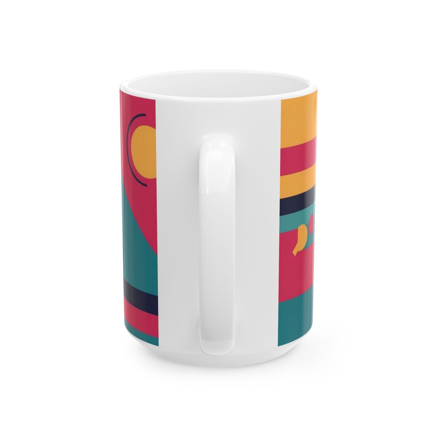 Colorful Geometric Coffee Mug - Vibrant Design for Creative Souls