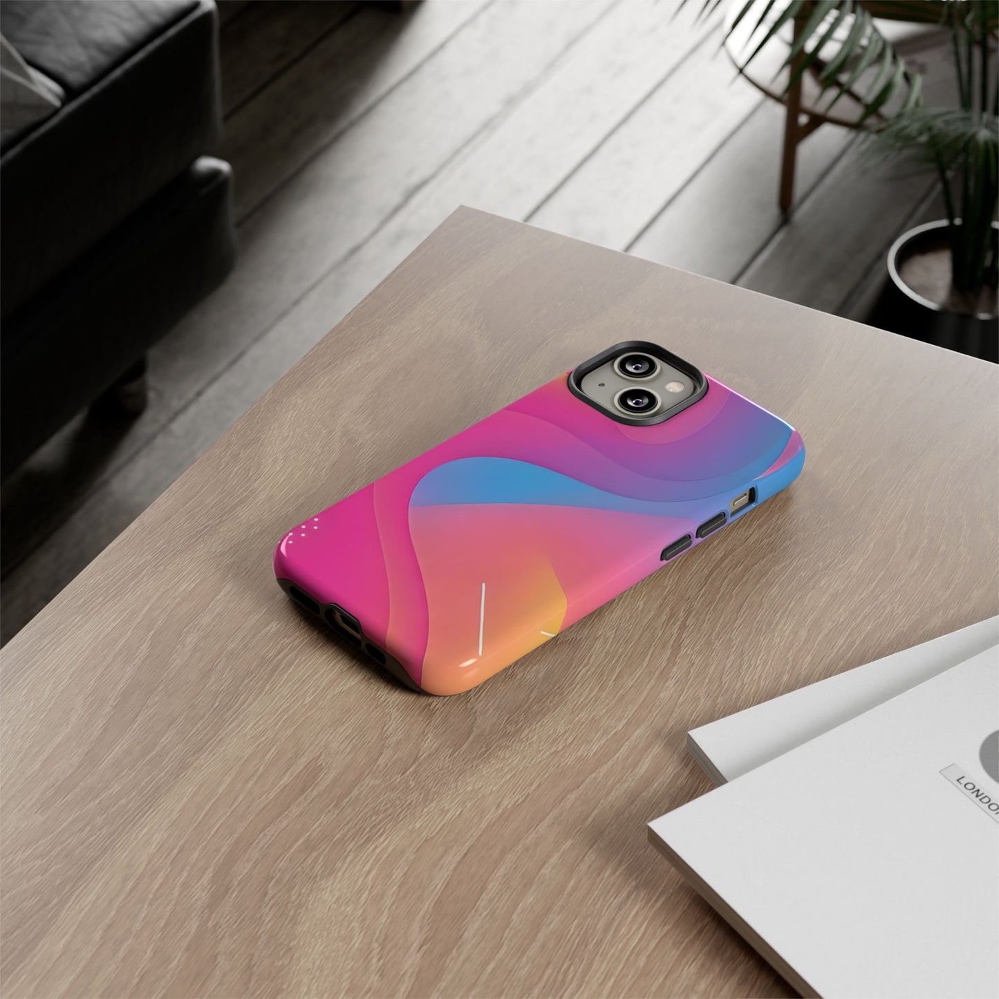 Stylish Tough Phone Case - Colorful Abstract Design for Trendsetters