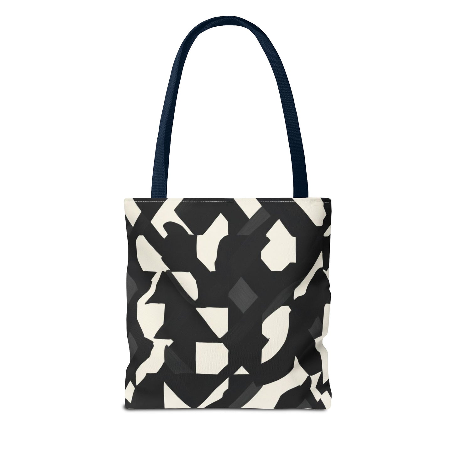 Modern Black and White Abstract Shopping Bag – Stylish, Versatile Carryall for Daily Use