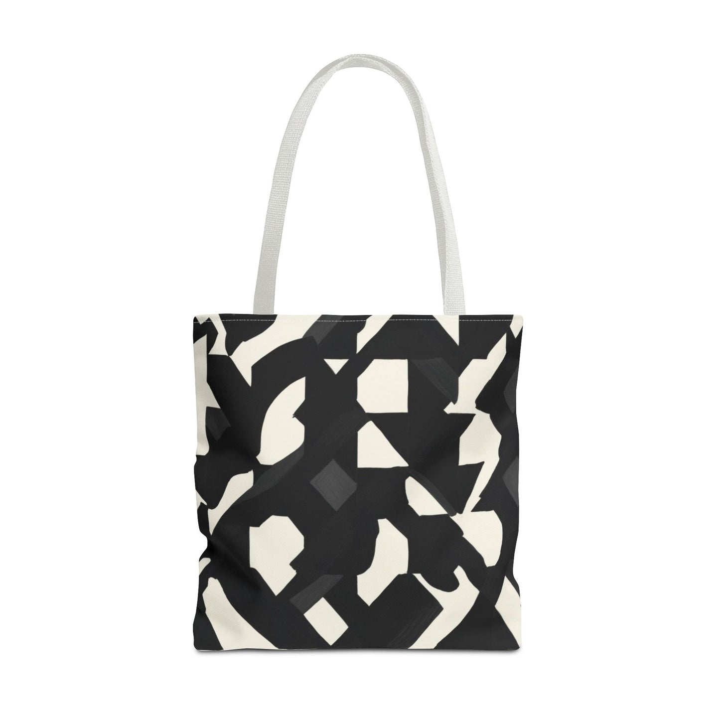 Modern Black and White Abstract Shopping Bag – Stylish, Versatile Carryall for Daily Use