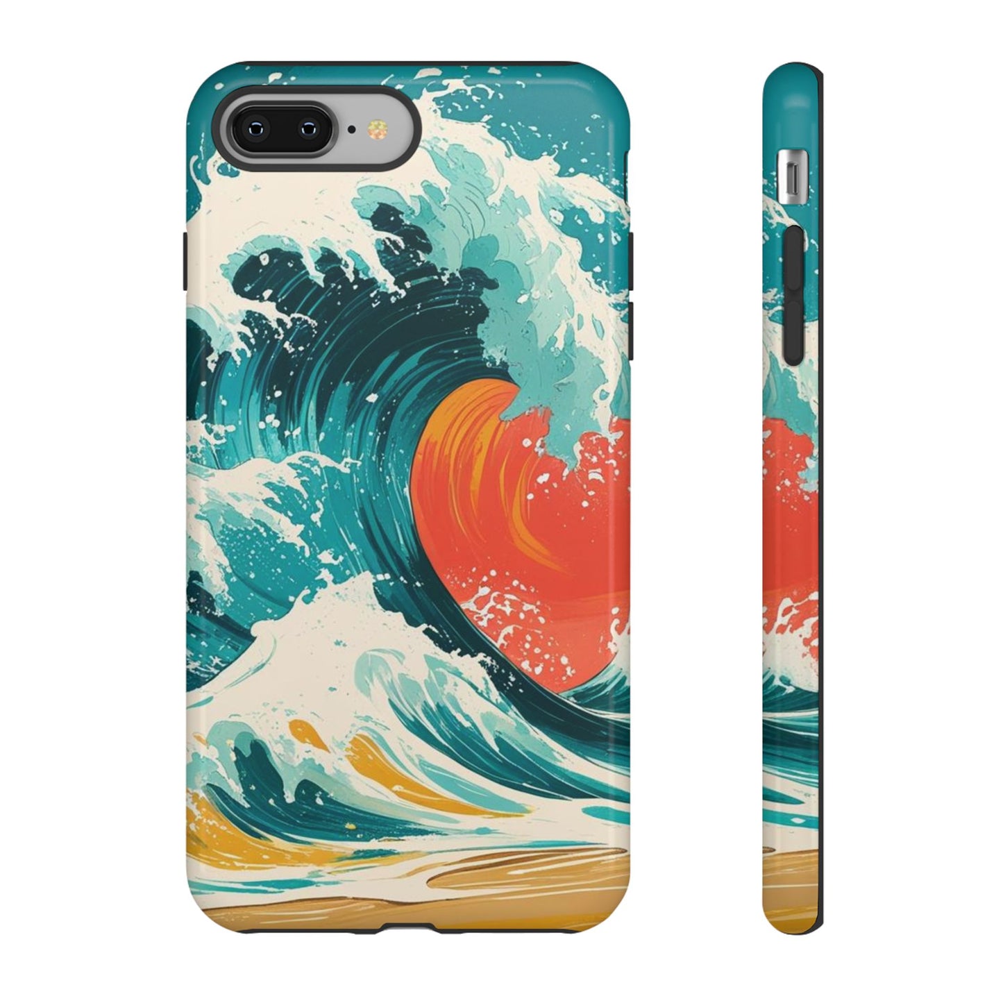 Ocean Wave Phone Cover, Tropical Phone Cover, Artistic Smartphone Cover, Waves Design, Summer Vibe Accessory, Gift for Beach Lovers
