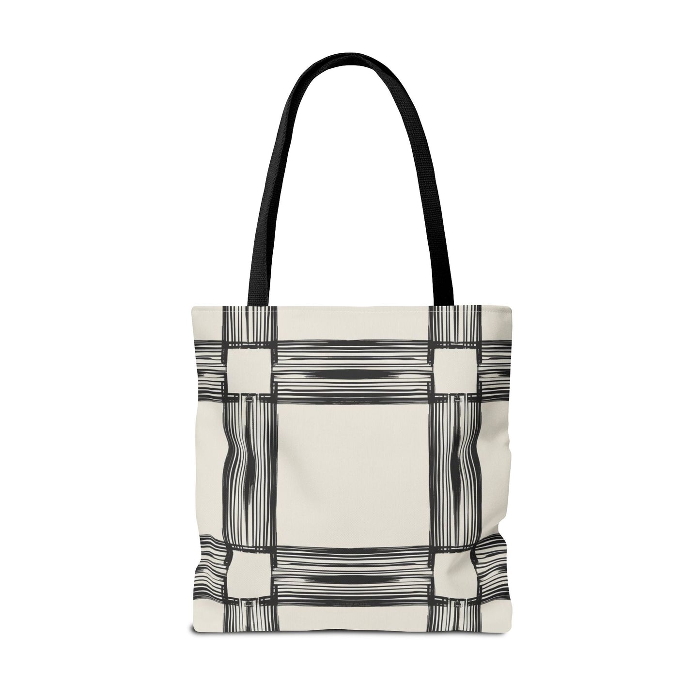 Stylish Minimalist Shopping Bag - Chic Black and White Design for Everyday Use
