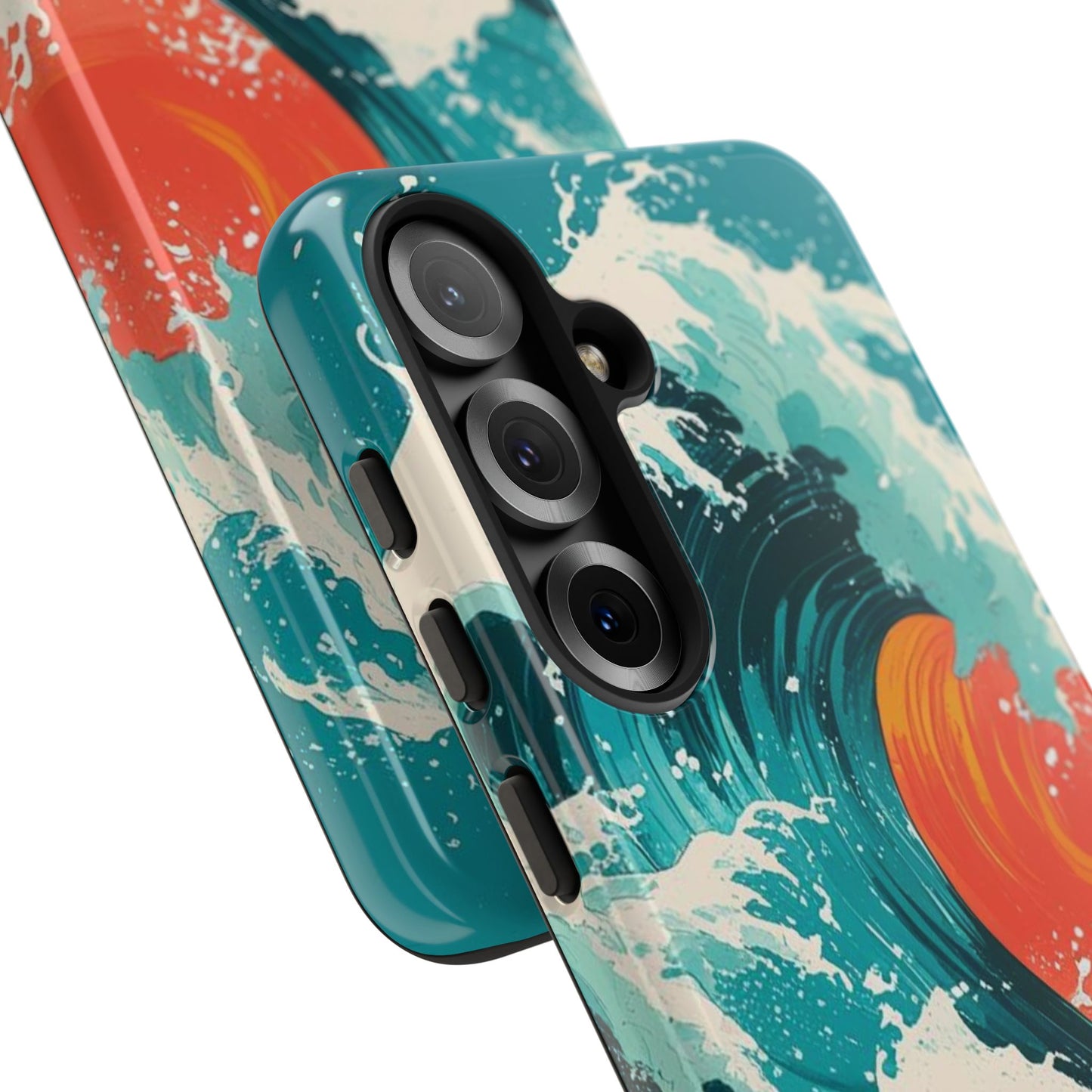 Ocean Wave Phone Cover, Tropical Phone Cover, Artistic Smartphone Cover, Waves Design, Summer Vibe Accessory, Gift for Beach Lovers