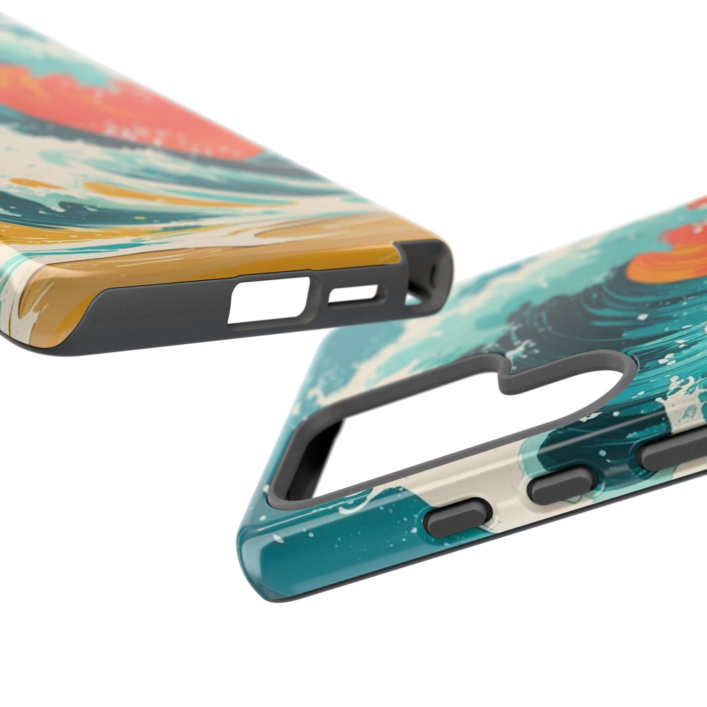 Ocean Wave Phone Cover, Tropical Phone Cover, Artistic Smartphone Cover, Waves Design, Summer Vibe Accessory, Gift for Beach Lovers
