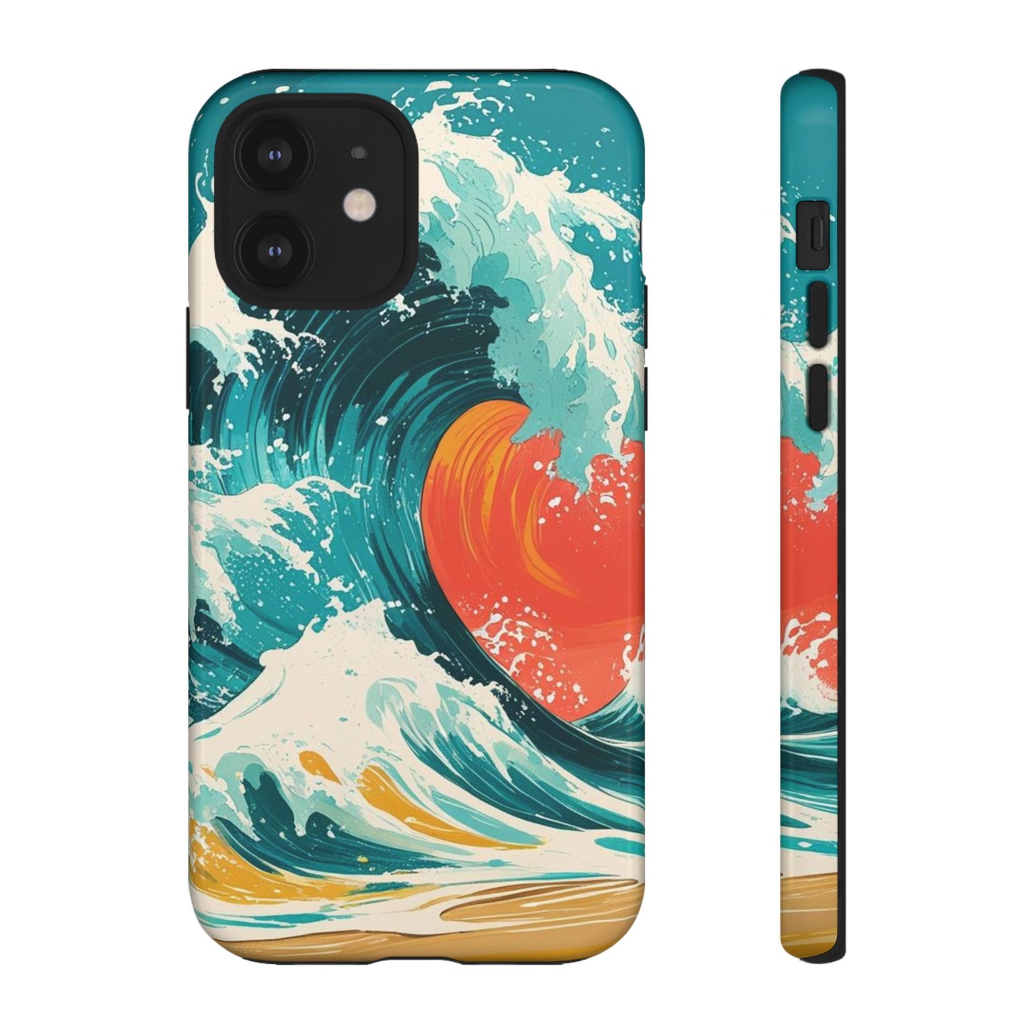 Ocean Wave Phone Cover, Tropical Phone Cover, Artistic Smartphone Cover, Waves Design, Summer Vibe Accessory, Gift for Beach Lovers