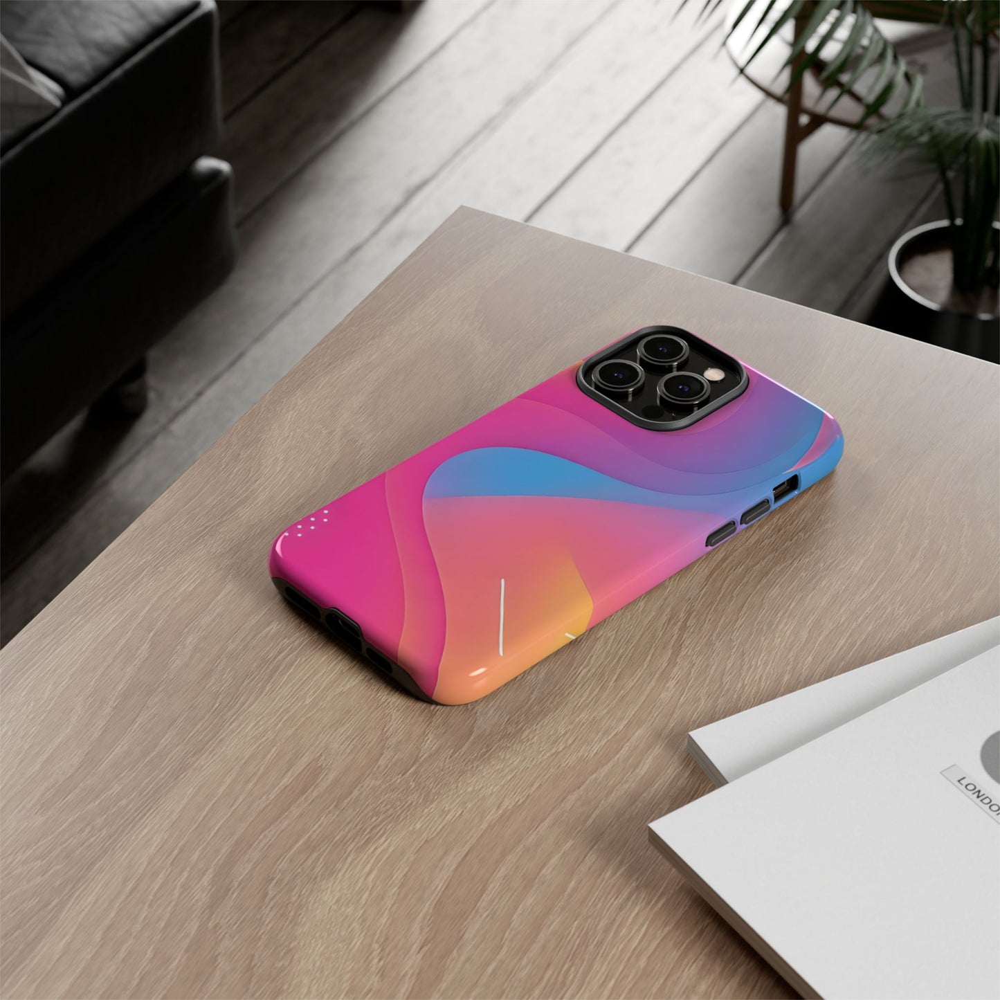 Stylish Tough Phone Case - Colorful Abstract Design for Trendsetters