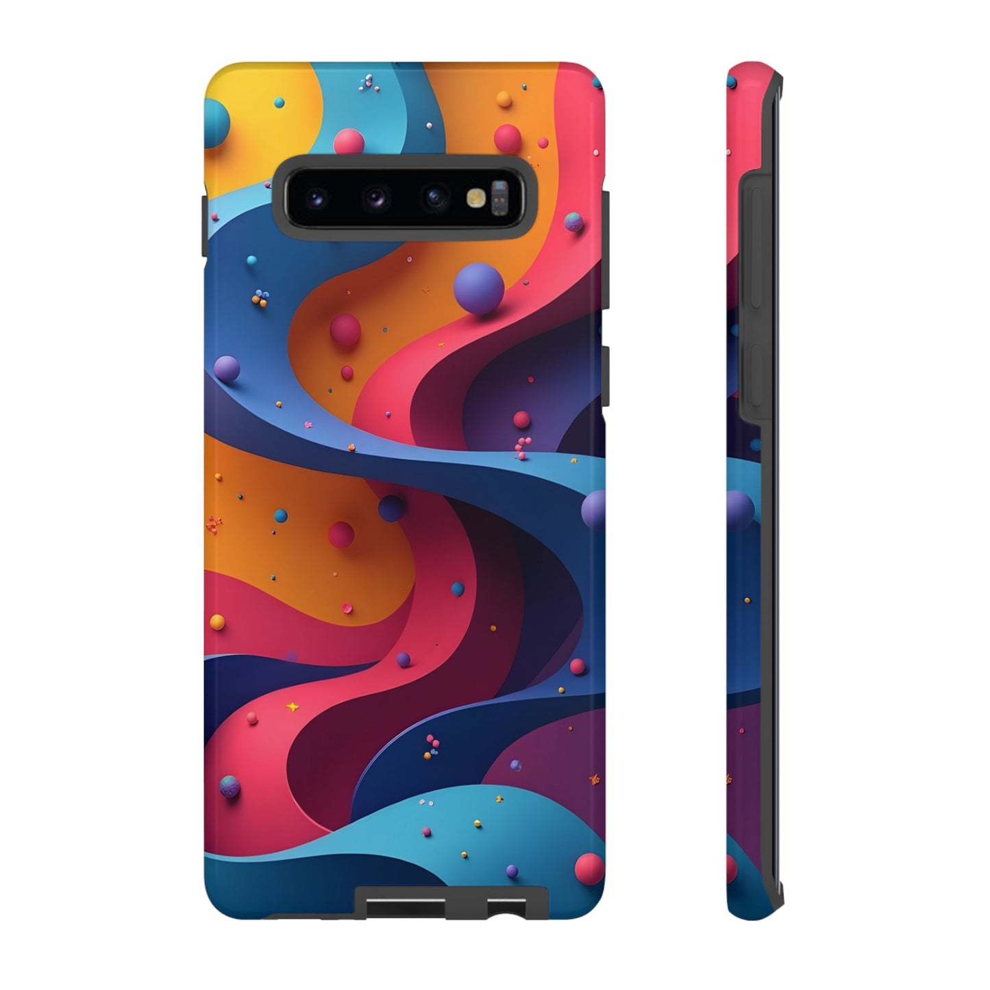 Vibrant Phone Cover - Colorful Abstract Design, Shockproof Protector, Trendy Accessories, Gift for Tech Lovers, Fun Style