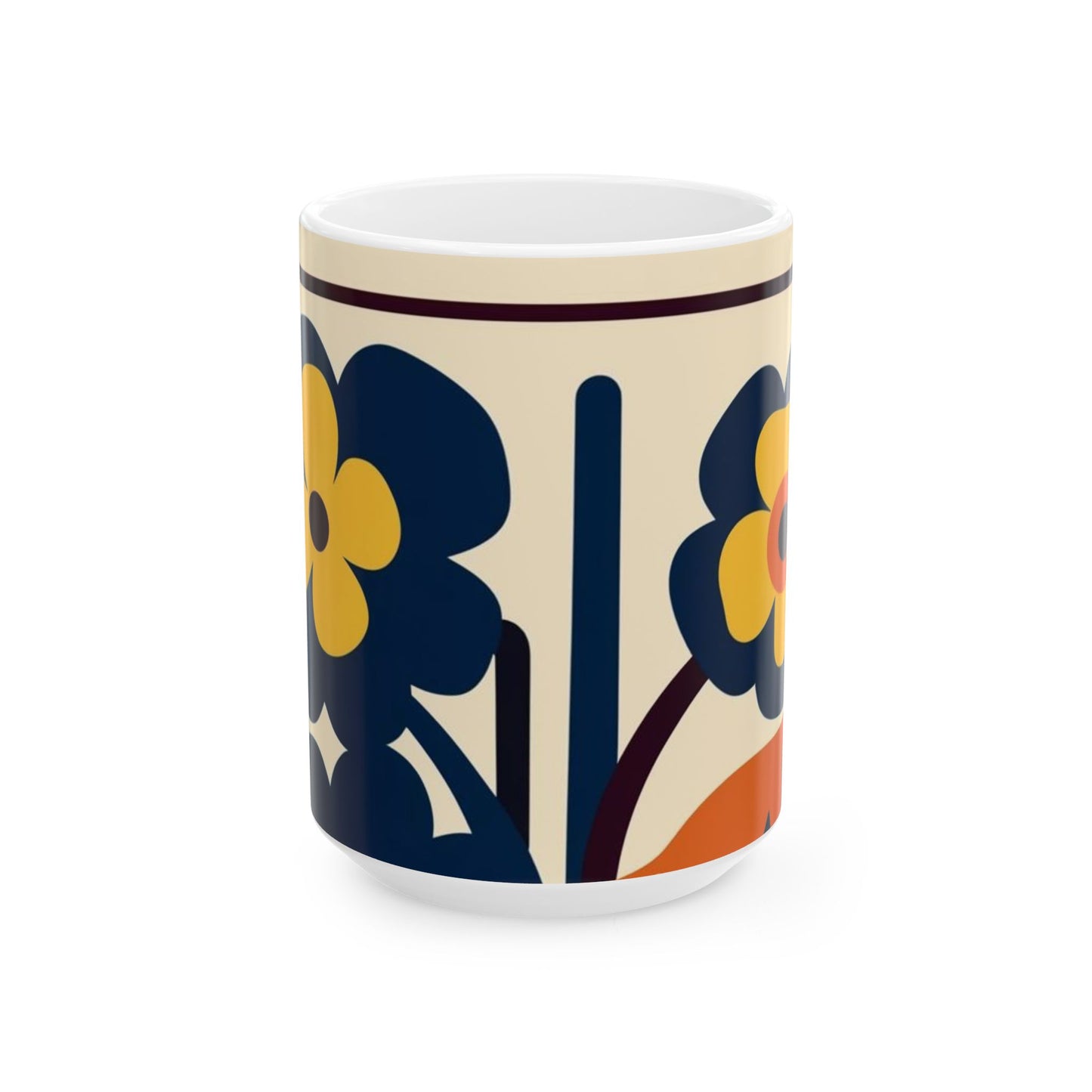 Floral Pattern Coffee Mug - Perfect Gift for Flower Lovers
