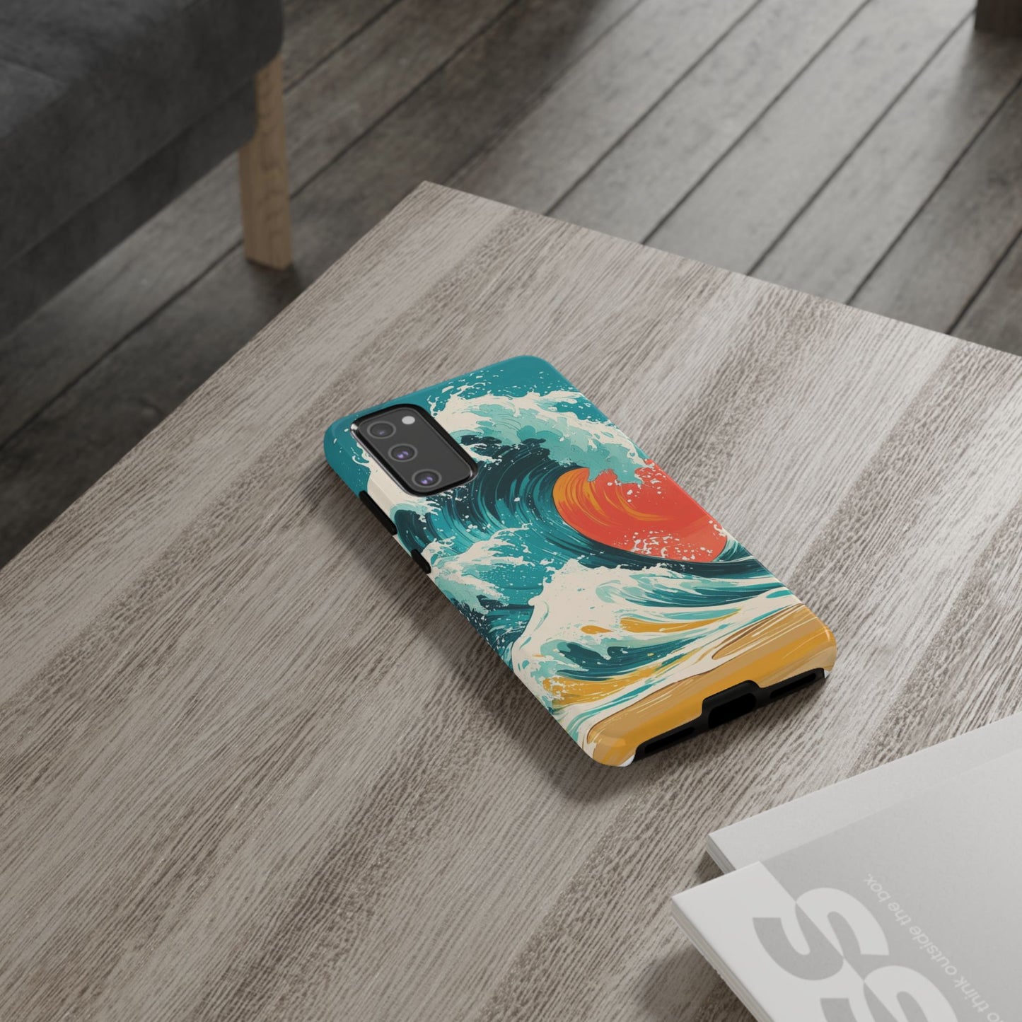 Ocean Wave Phone Cover, Tropical Phone Cover, Artistic Smartphone Cover, Waves Design, Summer Vibe Accessory, Gift for Beach Lovers