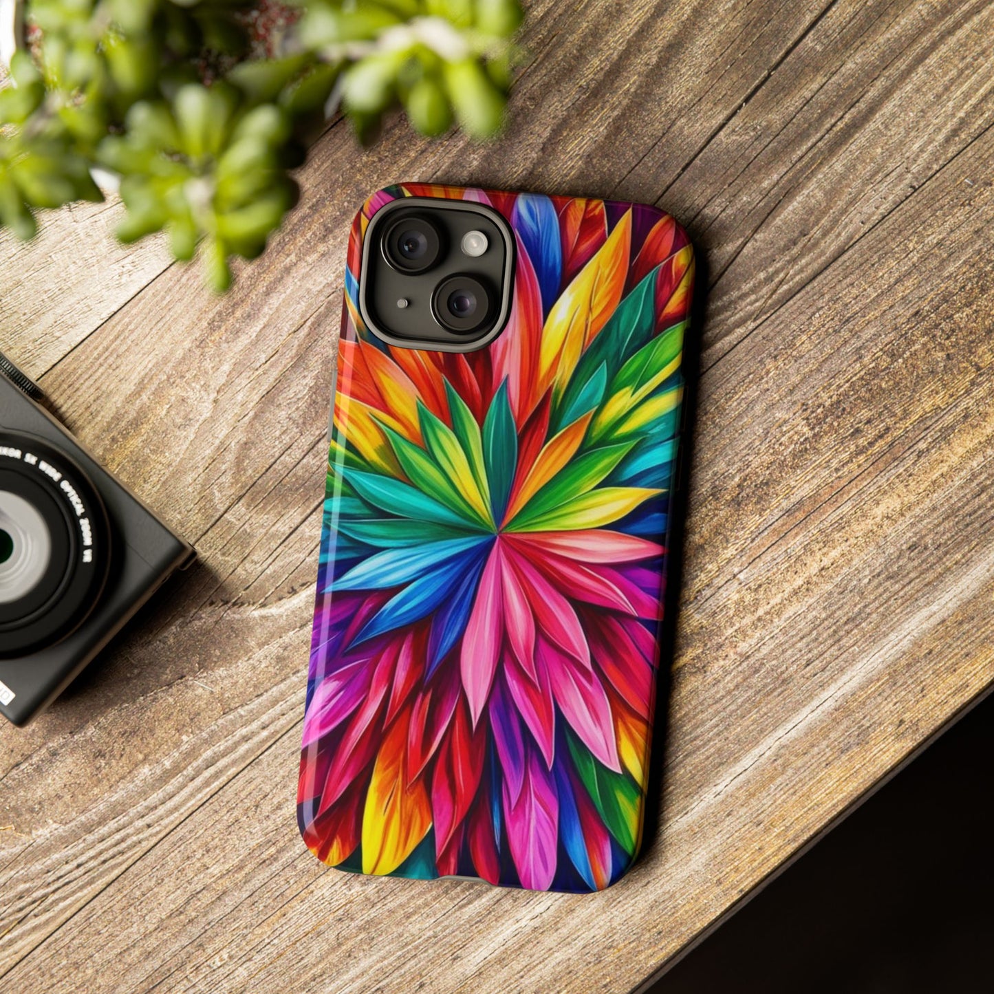 Colorful Floral Phone Cover - Tough Cases for Vibrant Protection