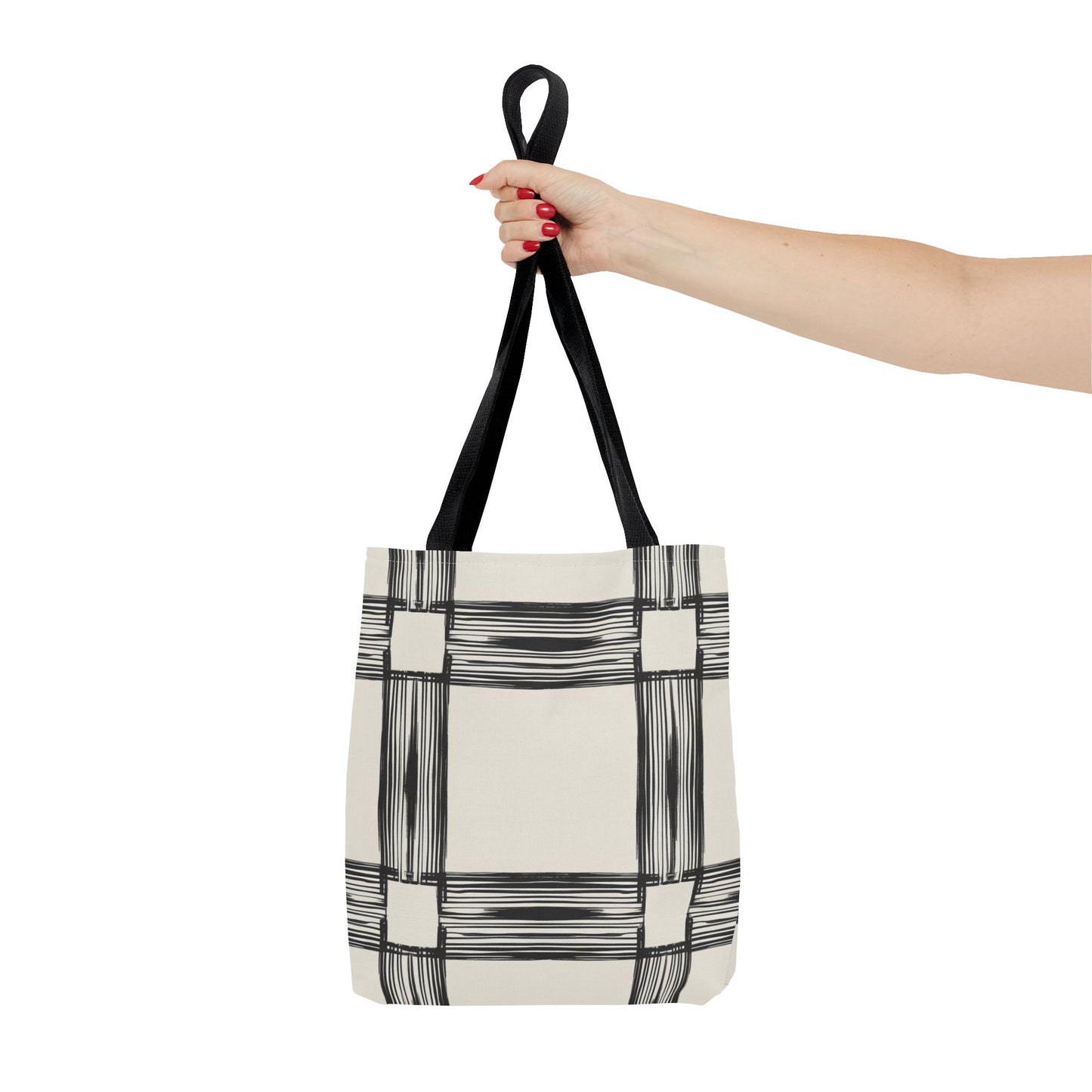 Stylish Minimalist Shopping Bag - Chic Black and White Design for Everyday Use