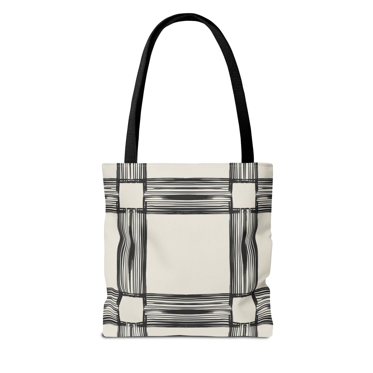 Stylish Minimalist Shopping Bag - Chic Black and White Design for Everyday Use