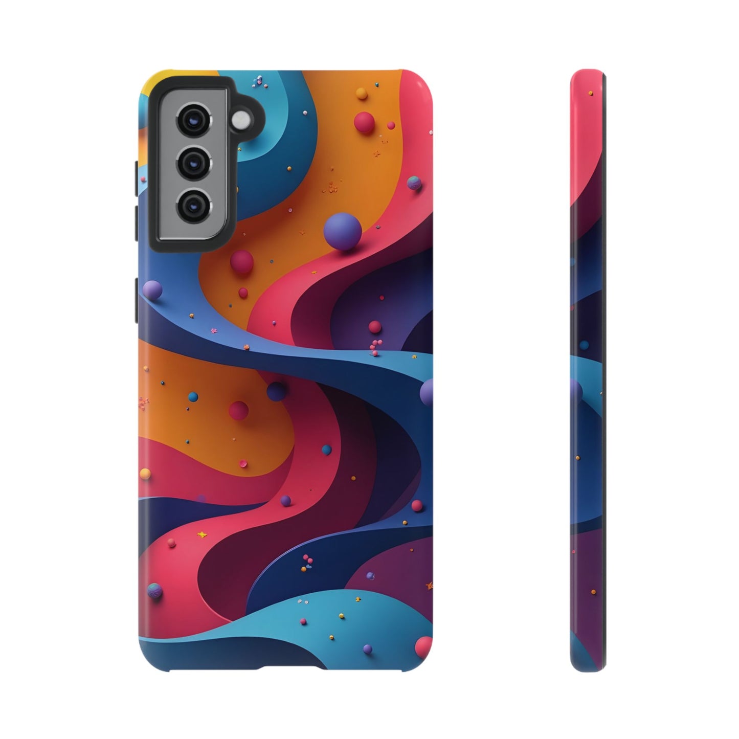 Vibrant Phone Cover - Colorful Abstract Design, Shockproof Protector, Trendy Accessories, Gift for Tech Lovers, Fun Style