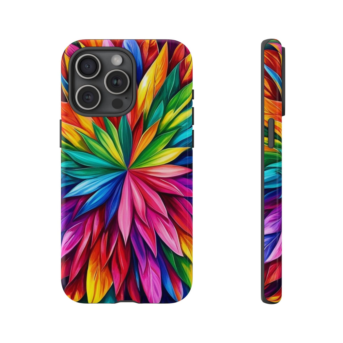 Colorful Floral Phone Cover - Tough Cases for Vibrant Protection